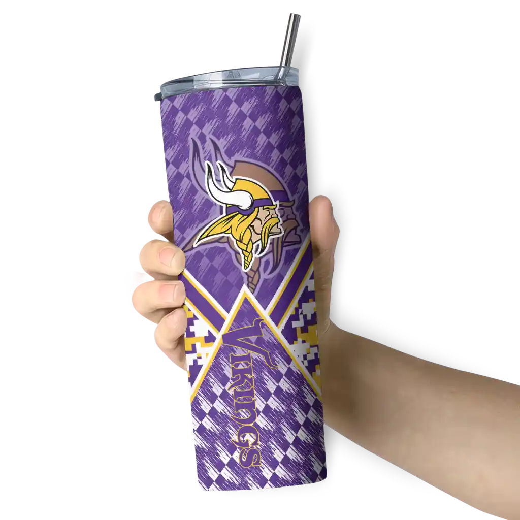 personalized-minnesota-vikings-monogram-burst-purple-white-skinny-tumbler-premium-grade.webp