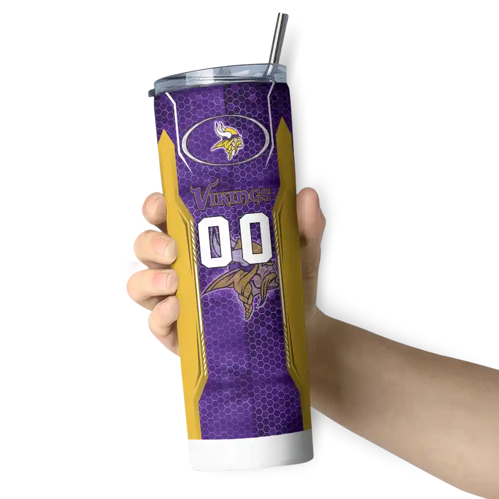 personalized-minnesota-vikings-stacked-diamond-purple-skinny-tumbler-premium-grade.webp
