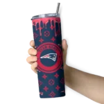 personalized-new-england-patriots-camo-streak-blue-skinny-tumbler-best-selling.webp