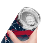 personalized-new-england-patriots-helmet-clash-blue-skinny-tumbler-best-selling.webp