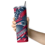 personalized-new-england-patriots-helmet-clash-blue-skinny-tumbler-best-selling.webp