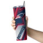personalized-new-england-patriots-web-stripes-blue-white-skinny-tumbler-best-selling.webp