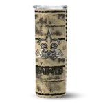 personalized-new-orleans-saints-chevron-patch-gold-skinny-tumbler-best-selling.webp