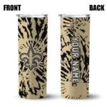 personalized-new-orleans-saints-metallic-grid-gold-skinny-tumbler-best-selling.webp