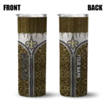 personalized-new-orleans-saints-sparkle-drip-gold-skinny-tumbler-best-selling.webp