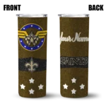 personalized-new-orleans-saints-star-cluster-gold-skinny-tumbler-best-selling.webp