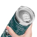 personalized-philadelphia-eagles-chevron-patch-green-skinny-tumbler-best-selling.webp