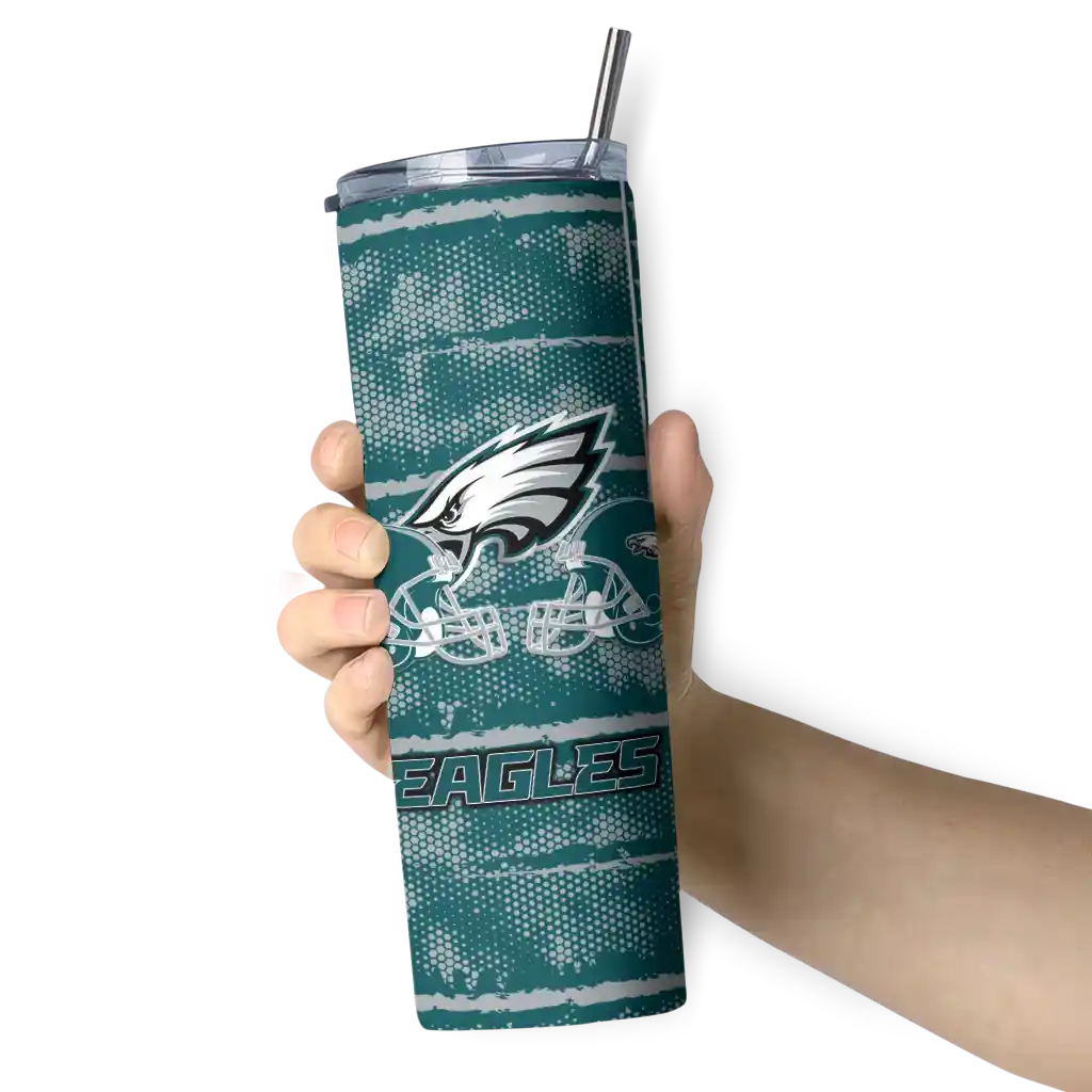 personalized-philadelphia-eagles-chevron-patch-green-skinny-tumbler-premium-grade.webp