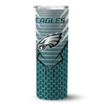 personalized-philadelphia-eagles-chevron-stripes-green-skinny-tumbler-best-selling.webp