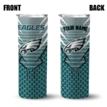 personalized-philadelphia-eagles-chevron-stripes-green-skinny-tumbler-best-selling.webp