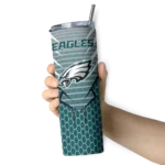 personalized-philadelphia-eagles-chevron-stripes-green-skinny-tumbler-best-selling.webp