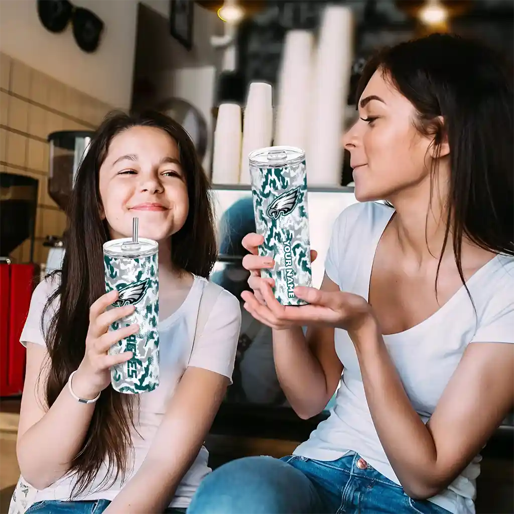 personalized-philadelphia-eagles-claw-marks-green-white-skinny-tumbler-trendy.webp