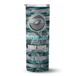 personalized-philadelphia-eagles-patterned-waves-green-skinny-tumbler-best-selling.webp