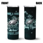 personalized-philadelphia-eagles-rose-romance-green-black-skinny-tumbler-best-selling.webp