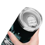 personalized-philadelphia-eagles-rose-romance-green-black-skinny-tumbler-best-selling.webp