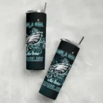personalized-philadelphia-eagles-rose-romance-green-black-skinny-tumbler-best-selling.webp