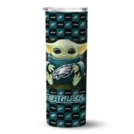 personalized-philadelphia-eagles-yoda-cozy-green-black-skinny-tumbler-best-selling.webp