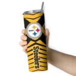 personalized-pittsburgh-steelers-camo-texture-gold-skinny-tumbler-best-selling.webp