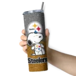 personalized-pittsburgh-steelers-snoopy-attitude-gold-skinny-tumbler-best-selling.webp