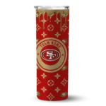 personalized-san-francisco-49ers-camo-streak-red-skinny-tumbler-best-selling.webp