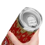 personalized-san-francisco-49ers-camo-streak-red-skinny-tumbler-best-selling.webp