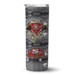 personalized-san-francisco-49ers-chevron-v-red-gray-skinny-tumbler-best-selling.webp