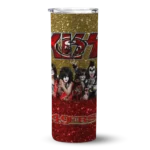 personalized-san-francisco-49ers-kiss-band-gold-skinny-tumbler-best-selling.webp
