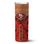 personalized-san-francisco-49ers-spiral-burst-print-red-skinny-tumbler-best-selling.webp