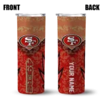 personalized-san-francisco-49ers-spiral-burst-print-red-skinny-tumbler-best-selling.webp