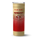 personalized-san-francisco-49ers-swirl-texture-red-skinny-tumbler-best-selling.webp