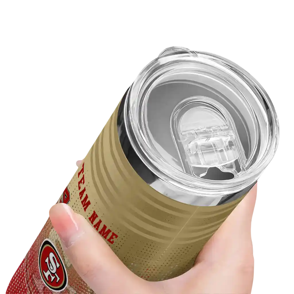 personalized-san-francisco-49ers-swirl-texture-red-skinny-tumbler-high-quality.webp