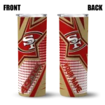 personalized-san-francisco-49ers-web-stripes-red-white-skinny-tumbler-best-selling.webp