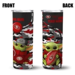 personalized-san-francisco-49ers-yoda-camo-red-black-skinny-tumbler-best-selling.webp