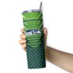 personalized-seattle-seahawks-chevron-stripes-blue-skinny-tumbler-best-selling.webp