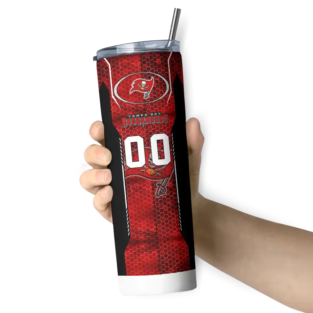personalized-tampa-bay-buccaneers-stacked-diamond-red-skinny-tumbler-premium-grade.webp