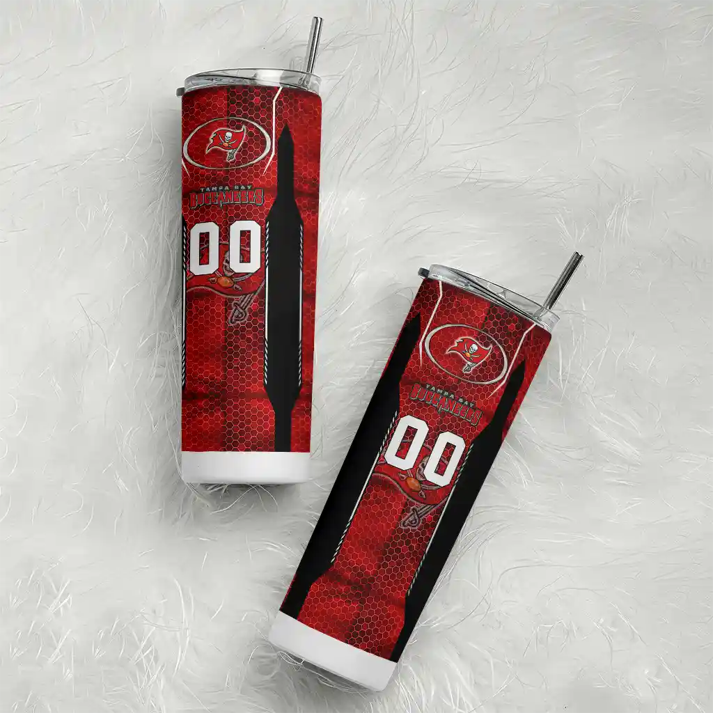 personalized-tampa-bay-buccaneers-stacked-diamond-red-skinny-tumbler-top-rated.webp