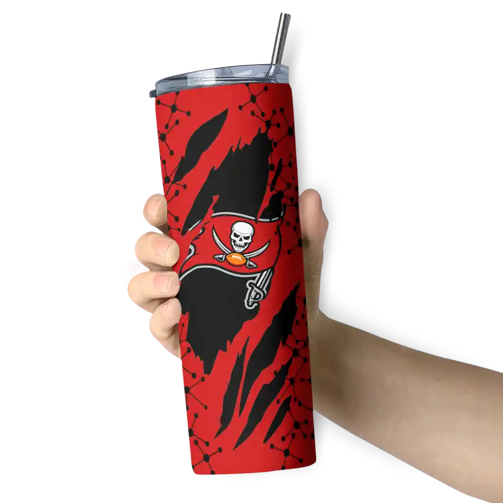 personalized-tampa-bay-buccaneers-star-pop-red-black-skinny-tumbler-premium-grade.webp