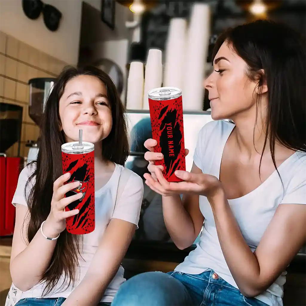 personalized-tampa-bay-buccaneers-star-pop-red-black-skinny-tumbler-trendy.webp