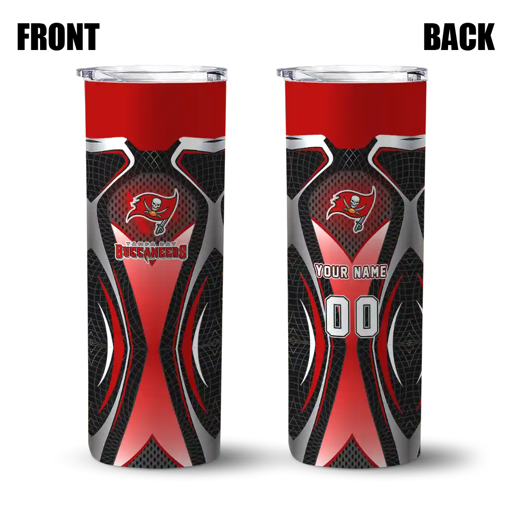 personalized-tampa-bay-buccaneers-superman-emblem-red-black-skinny-tumbler-fashion-forward.webp