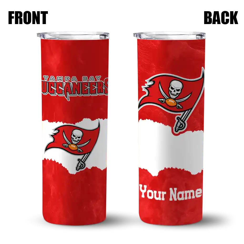 personalized-tampa-bay-buccaneers-torn-band-red-white-skinny-tumbler-fashion-forward.webp