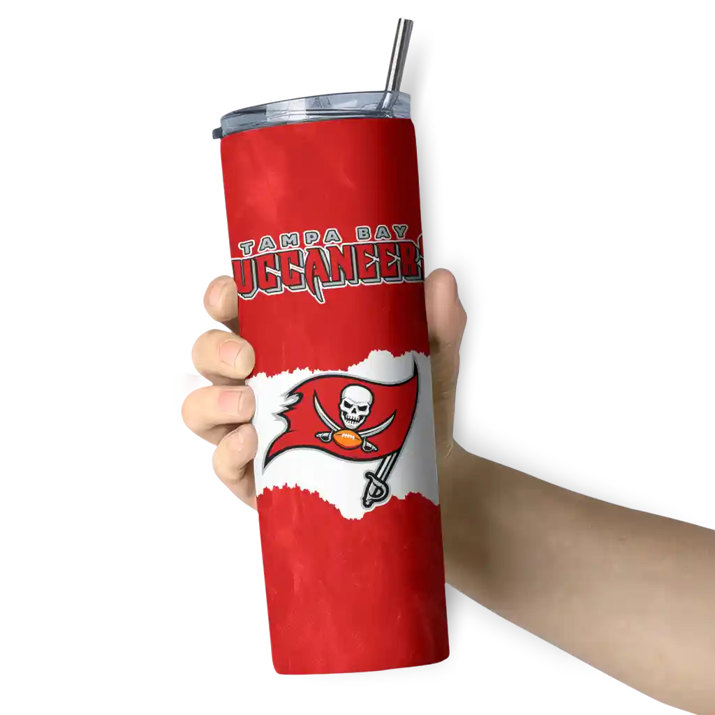 personalized-tampa-bay-buccaneers-torn-band-red-white-skinny-tumbler-premium-grade.webp