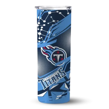 Tennessee Titans Skinny Tumbler - Personalized Helmet Clash Navy
