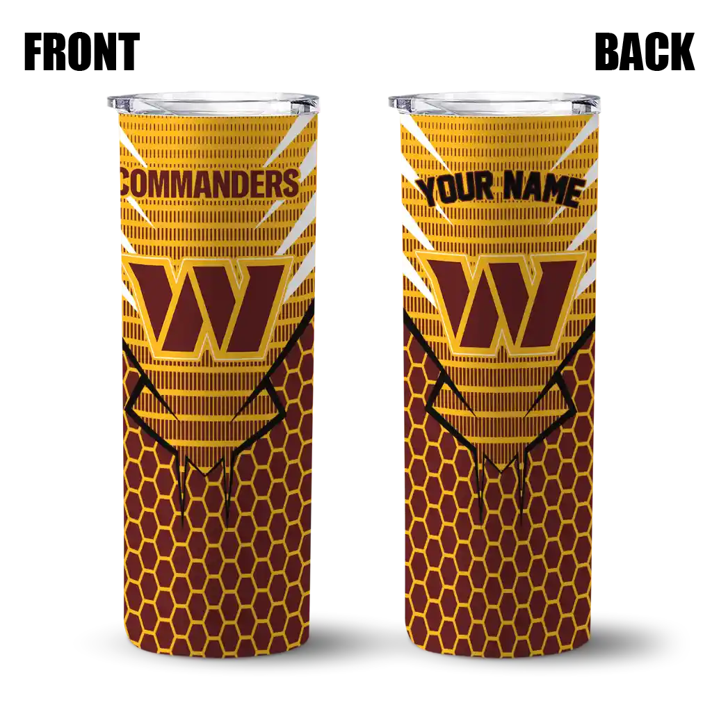 personalized-washington-commanders-chevron-stripes-burgundy-skinny-tumbler-fashion-forward.webp