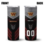personalized-washington-commanders-hexagon-honeycomb-burgundy-black-skinny-tumbler-best-selling.webp