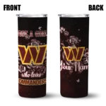 personalized-washington-commanders-rose-romance-burgundy-black-skinny-tumbler-best-selling.webp