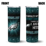 philadelphia-eagles-radiant-glitter-green-skinny-tumbler-best-selling.webp