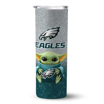 Eagles Yoda Skinny Tumbler - Philadelphia Smile Green