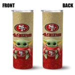 san-francisco-49ers-yoda-smile-red-skinny-tumbler-best-selling.webp