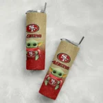 san-francisco-49ers-yoda-smile-red-skinny-tumbler-best-selling.webp
