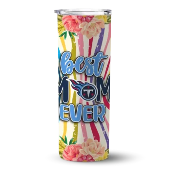 Tennessee Titans Skinny Tumbler - Flower Cluster